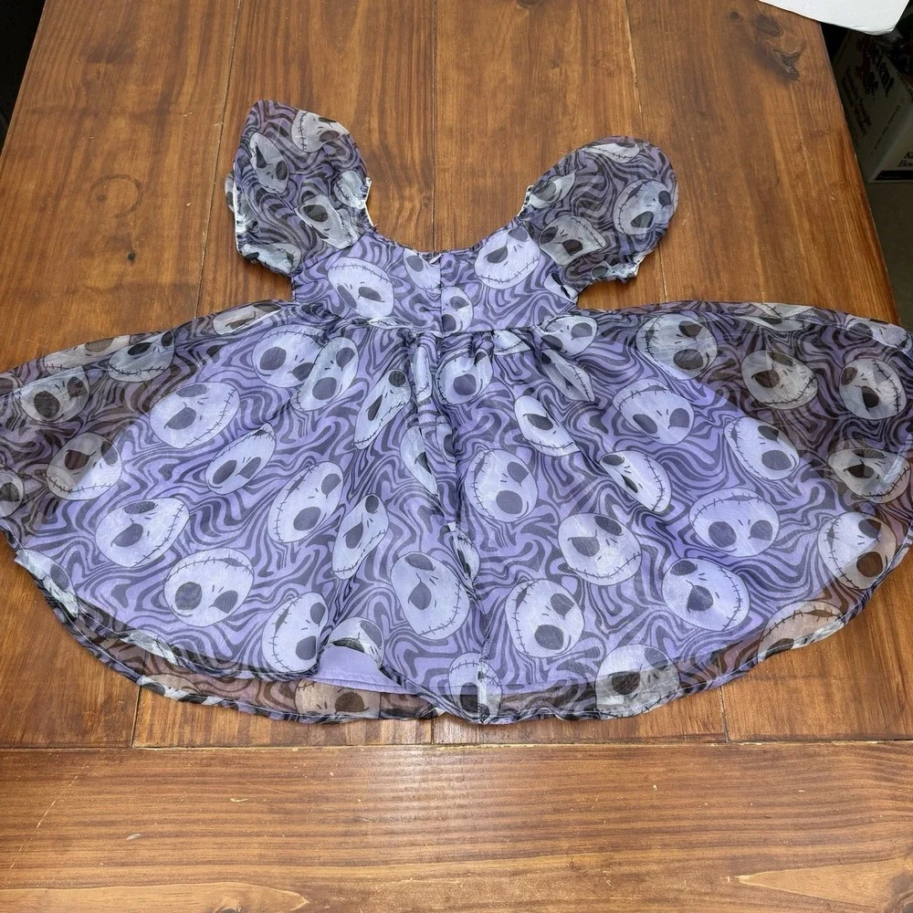 Disney's Nightmare Before Christmas Girls Size XS 4/5 Jack Skellington Dress